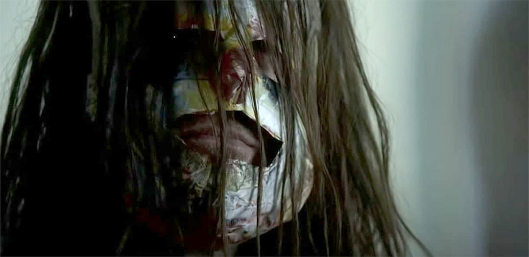 Myers with his makeshift mask